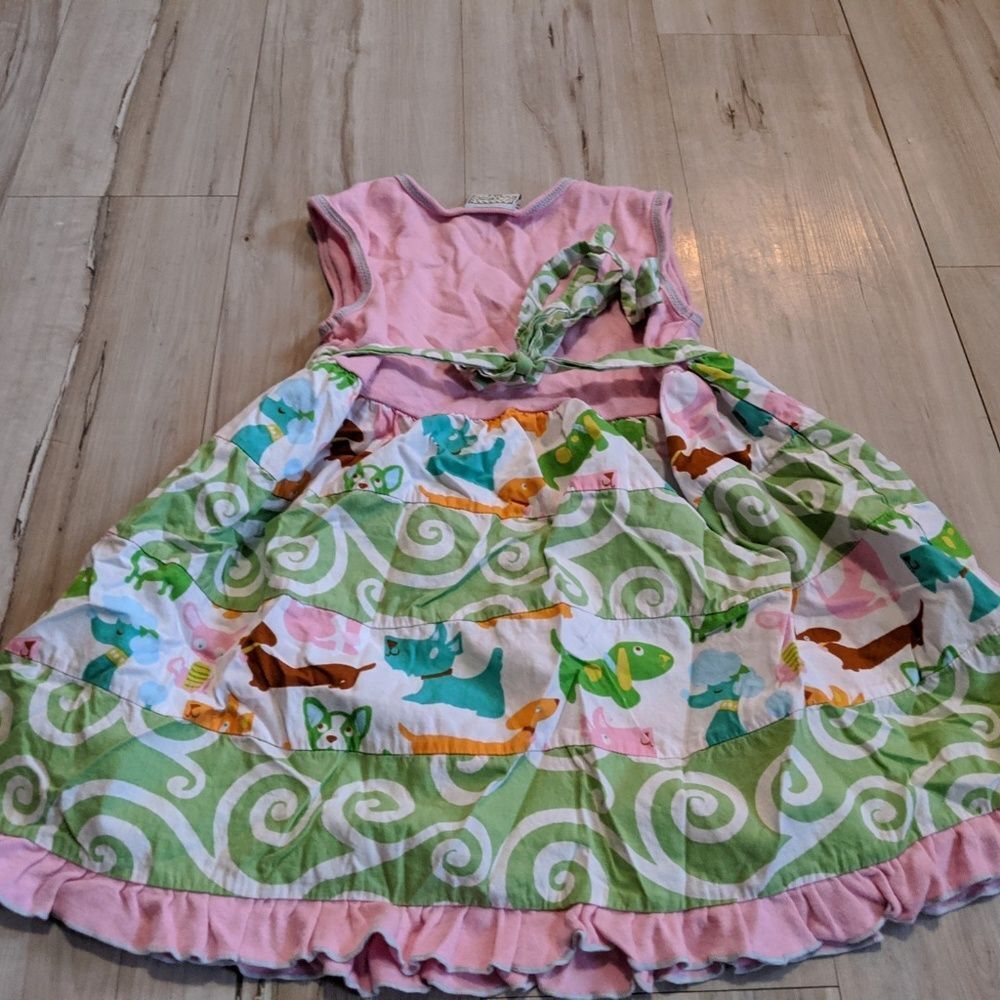 Ann Loren ge designs dress girl‎ toddler 6 dog pink - Picture 5 of 6